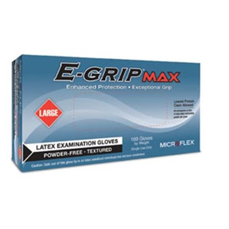 ANSELL E-Grip Max, Latex Exam Gloves, Latex, Powder-Free, M, Beige MFX-L922